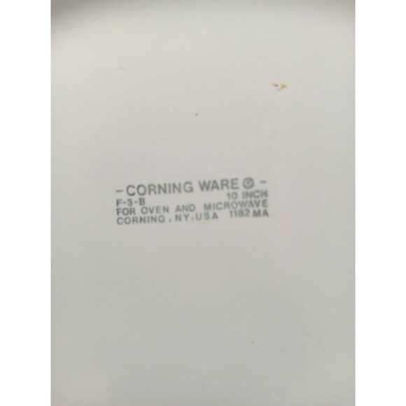 Corning Ware F-3-B French White 24 cm 10 inch Round Quiche Baking Dish - Picture 3 of 4